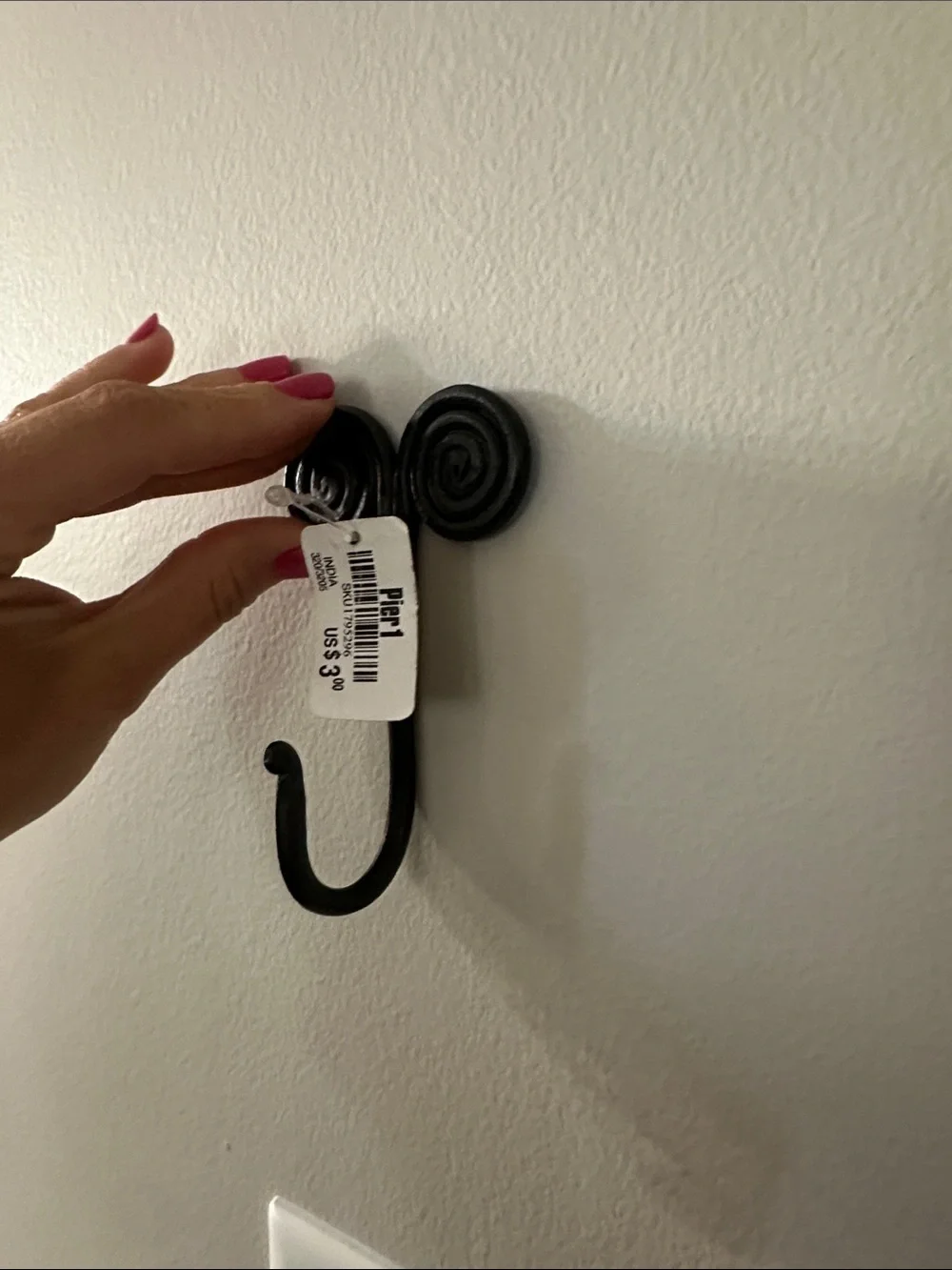 Black Decorative Iron hooks